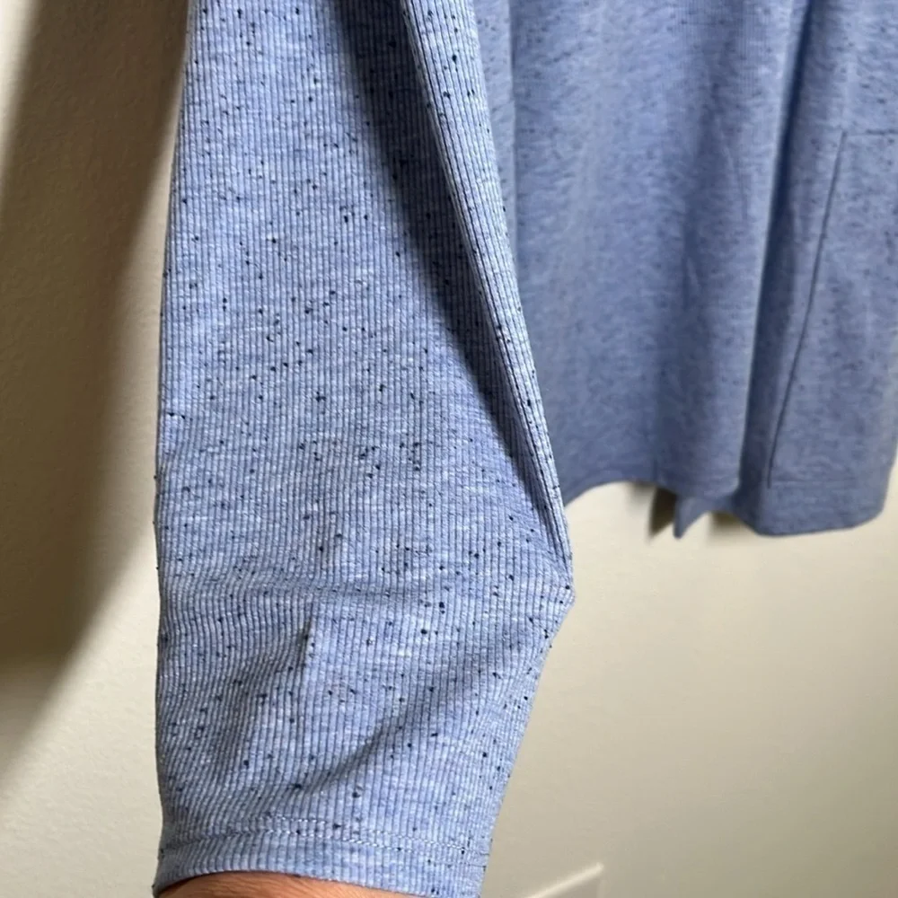 J.Jill Open Knit Speckled Blue Cardigan – NWT Size Large Tall